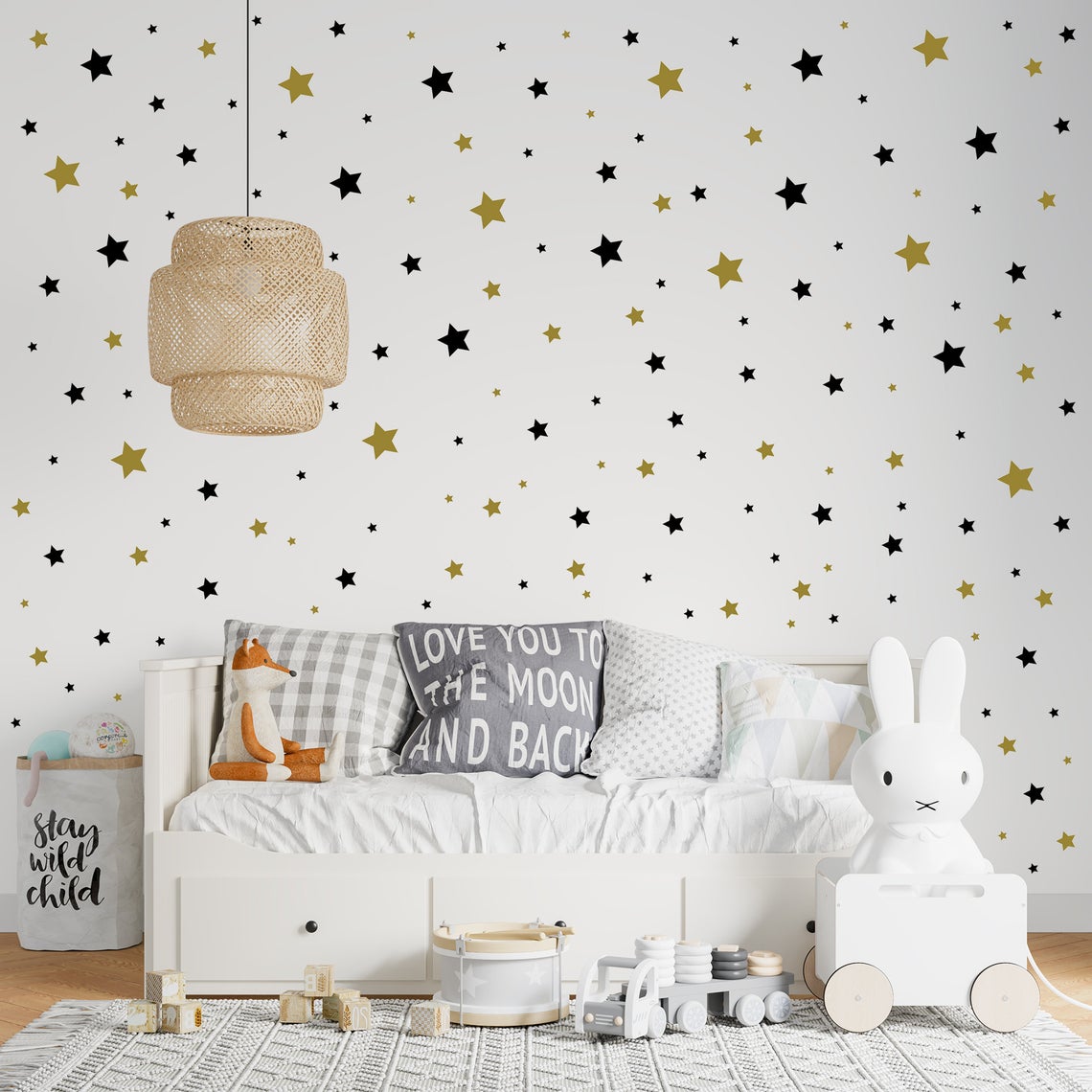 Baby Nursery Labels - 65 Uds pegatina de pared de