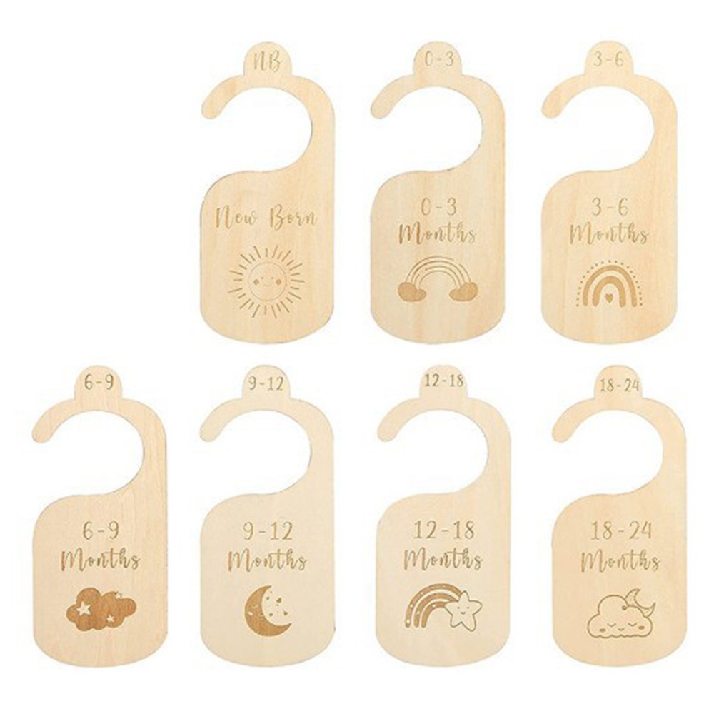 Baby Nursery Uniform - 7/8 Piezas Divisores de Madera para