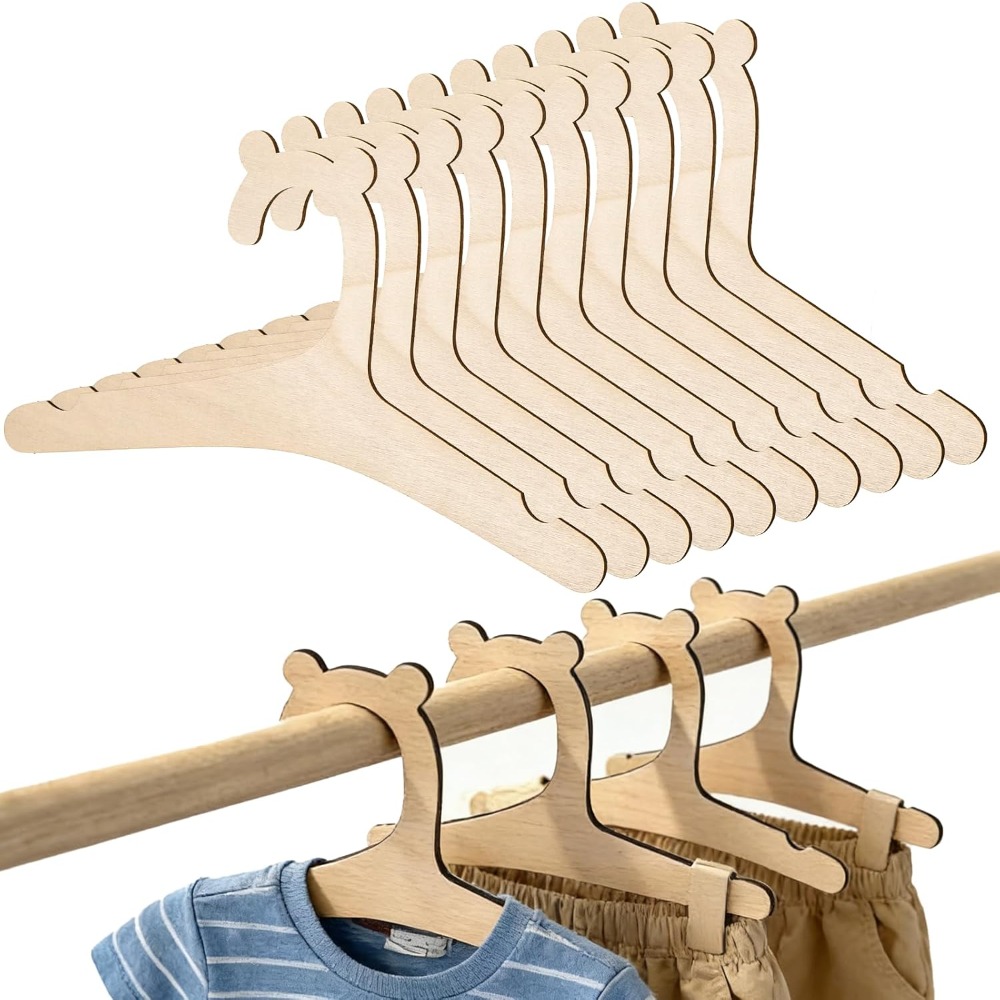 Baby Nursery Uniform - 10/20 Uds. Perchas creativas de madera