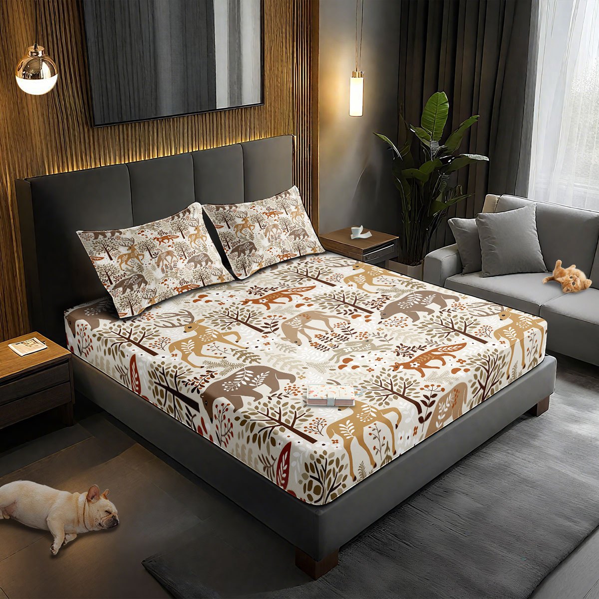 Baby Nursery Forest Theme - Funda de Cama con Diseño de