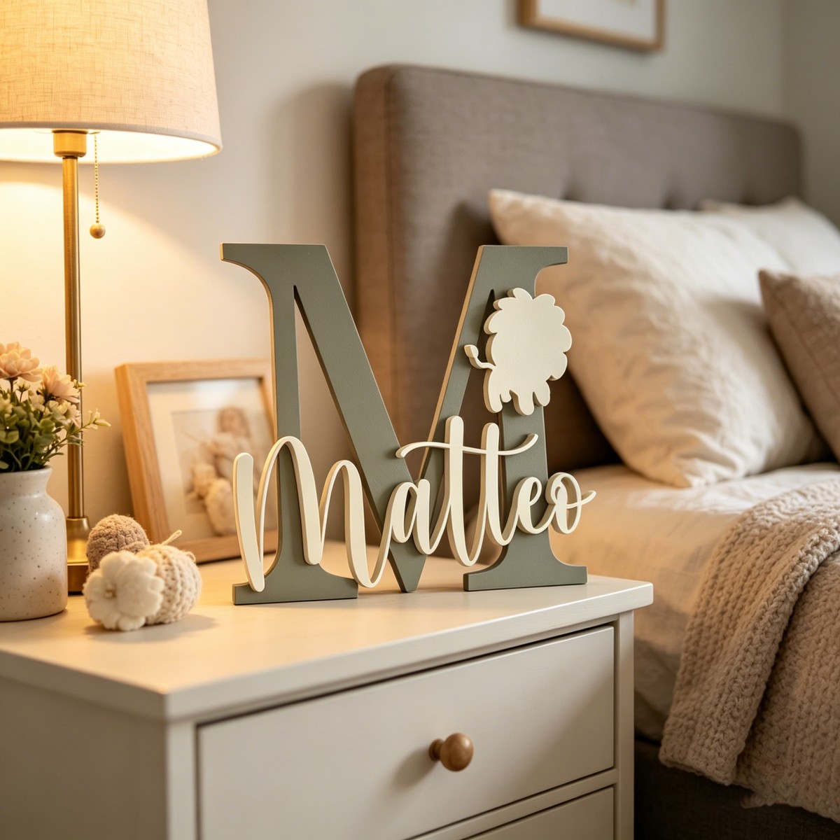 Baby Nursery Baby - 1 Pieza de Placa de Madera