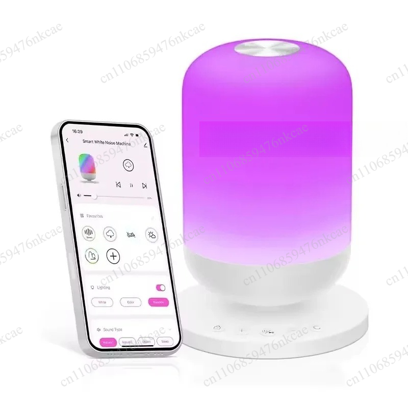 Baby Sound Machine White - Máquina de Ruido Blanco Wi-Fi Tuya,