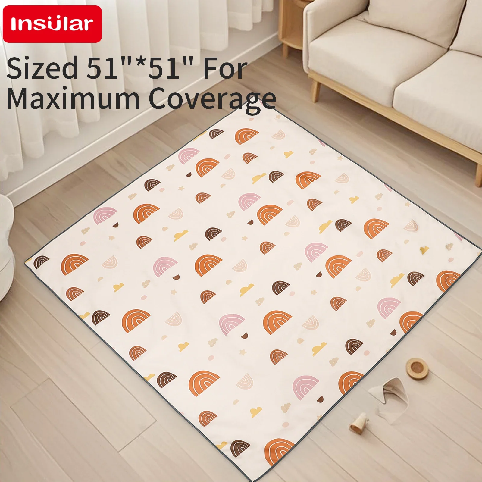 Baby Mattress Waterproof - Alfombra de Juego Plegable INSULAR para