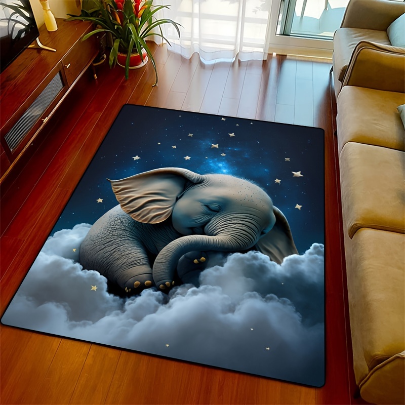 Baby Nursery Elephant - Alfombra de elefante de ensueño para