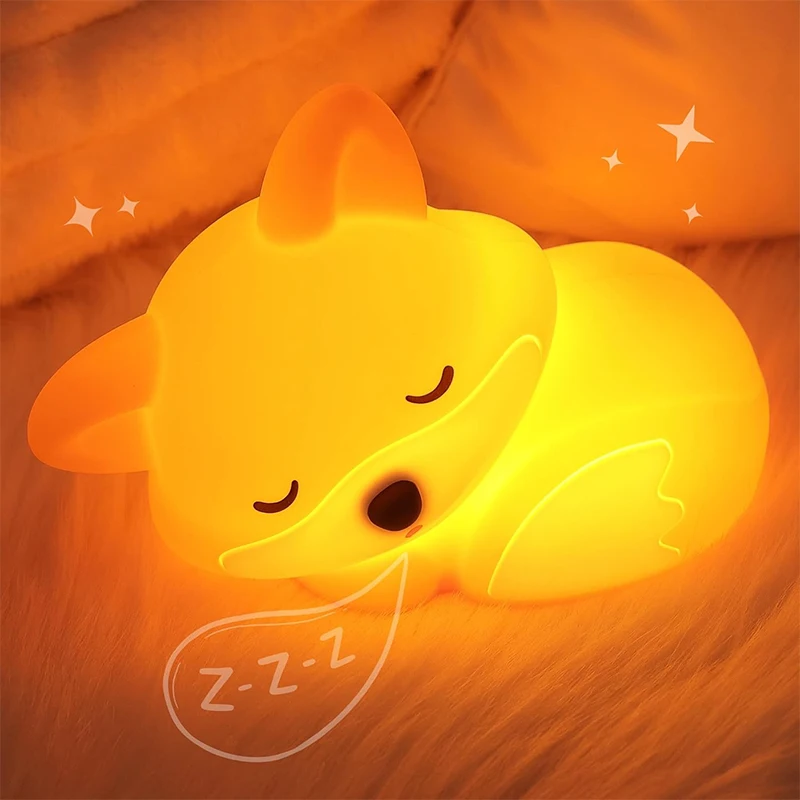 Baby Nursery Table Lamp - 1 Lámpara Nocturna de Silicona con