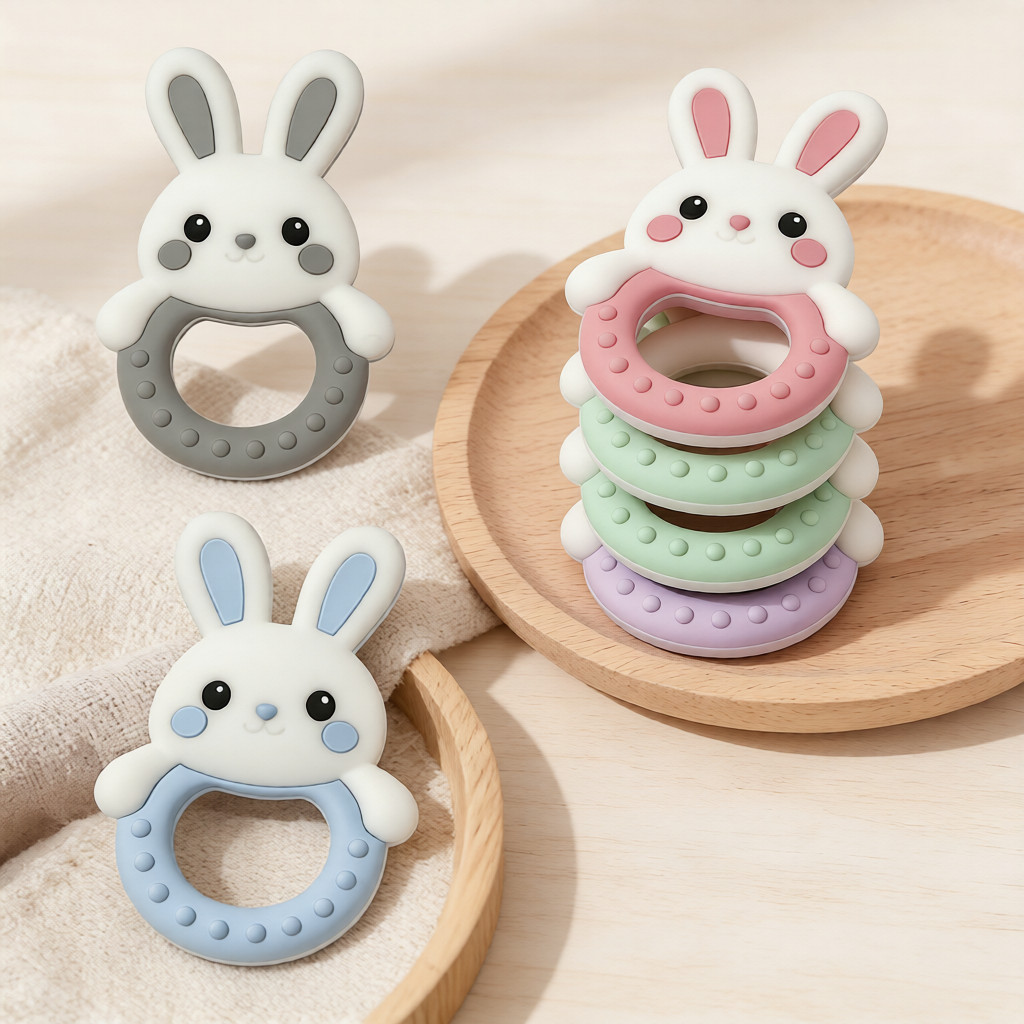1 Uds. Mordedor de silicona pa - Baby Nursery Hospital reseña y precio
