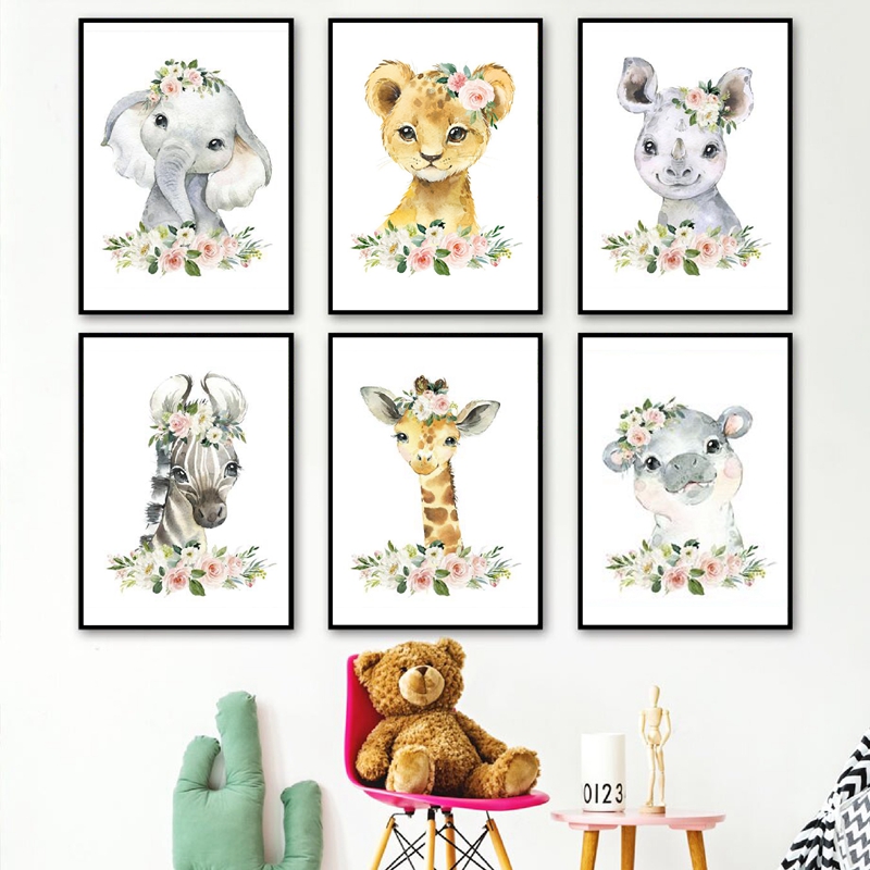 Impresiones en lienzo de anima - Baby Nursery Elephant reseña y precio