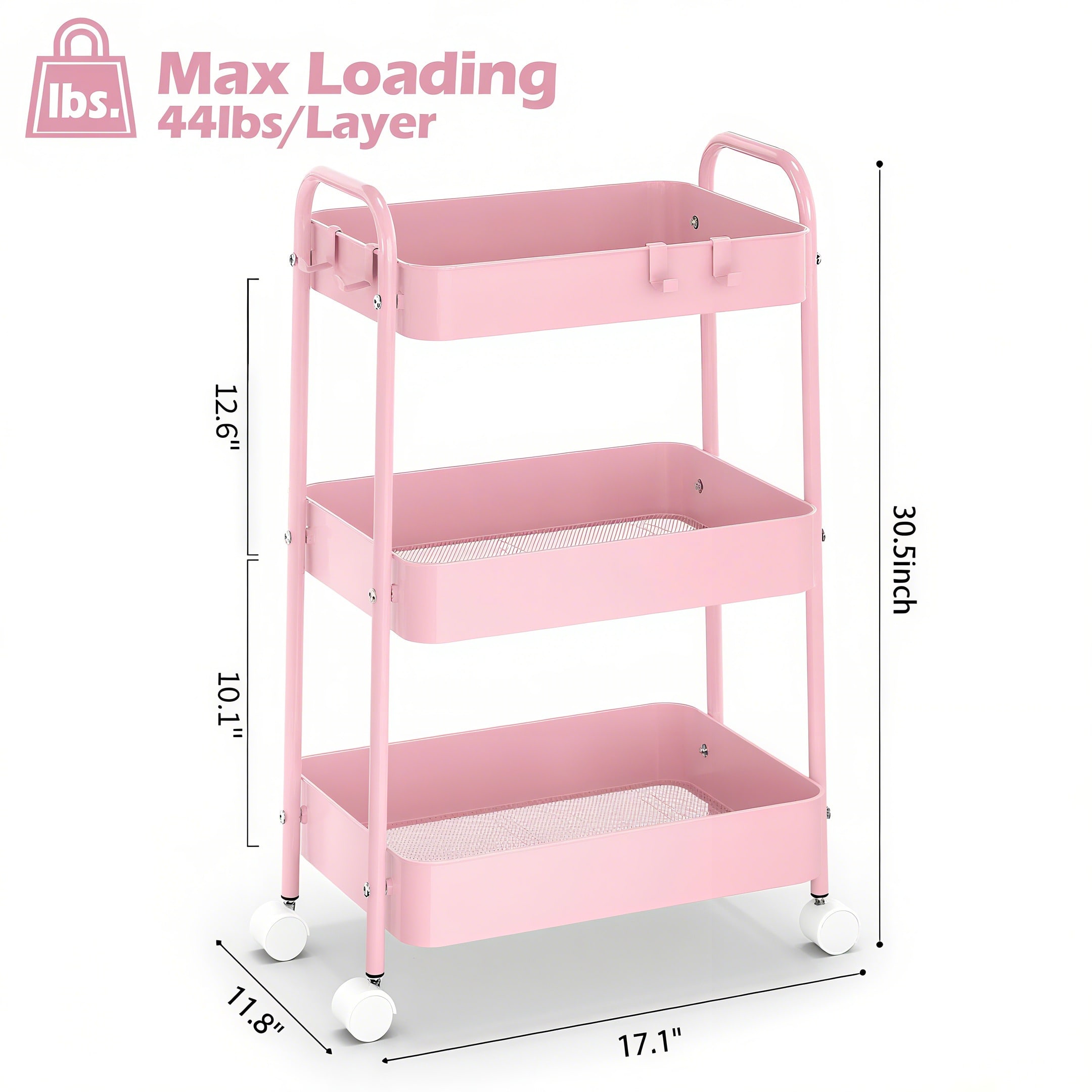 Carrito de almacenamiento de 3 - Baby Nursery Essentials reseña y precio