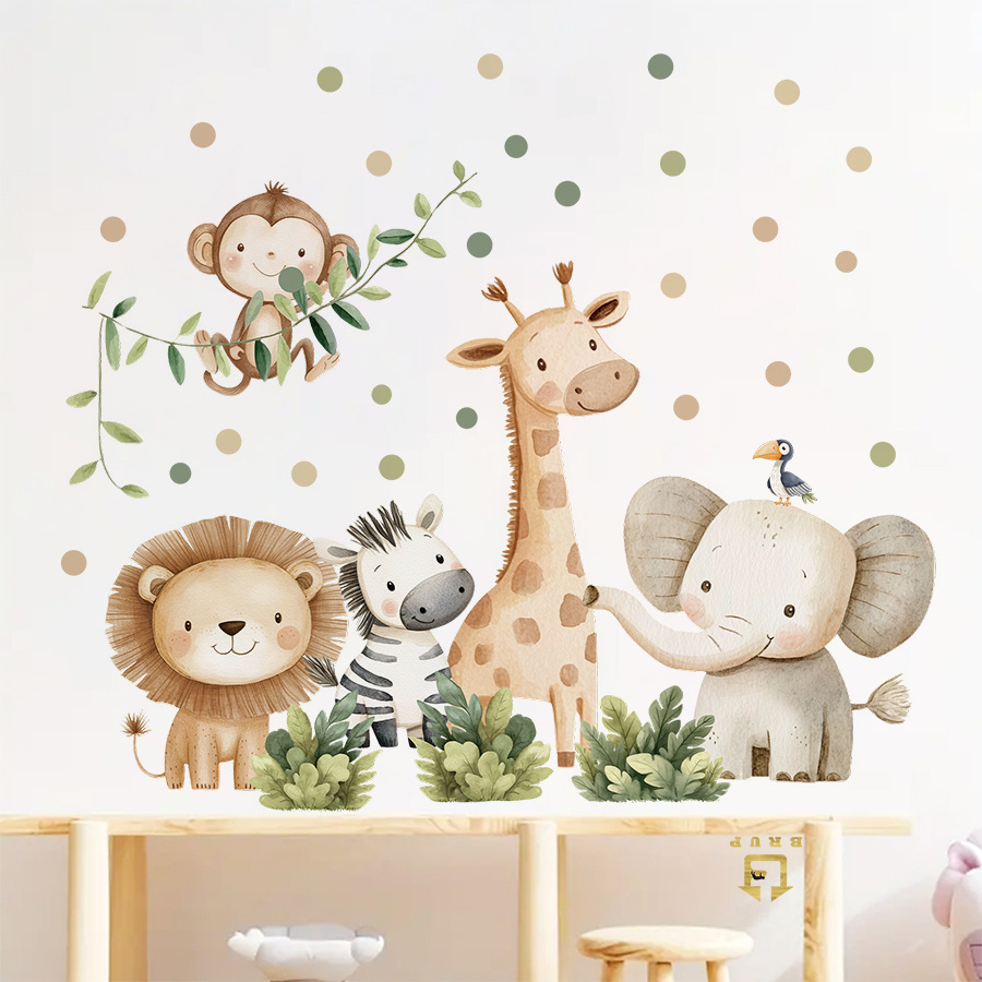 Pegatinas de pared de animales - Baby Nursery Elephant reseña y precio