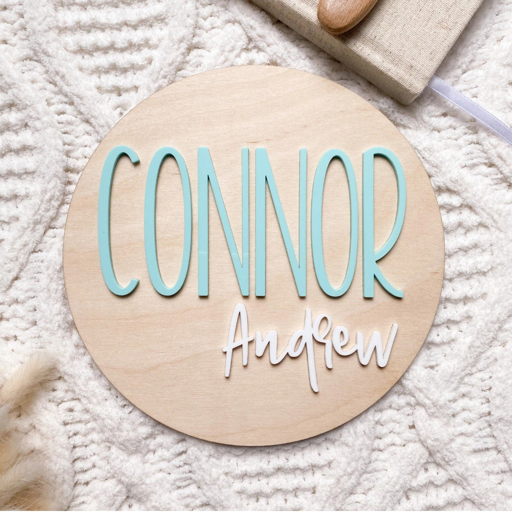 Placa de anuncio de nacimiento - Baby Nursery Baby reseña y precio
