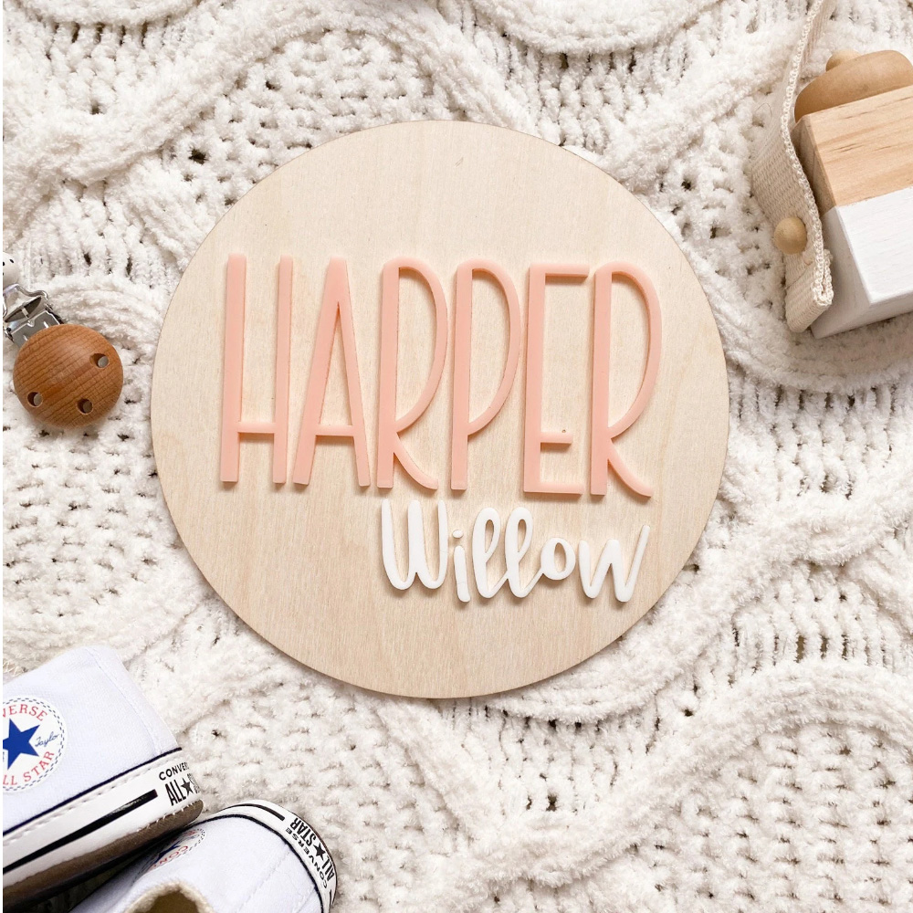 Placa de anuncio de nacimiento - Baby Nursery Baby reseña y precio