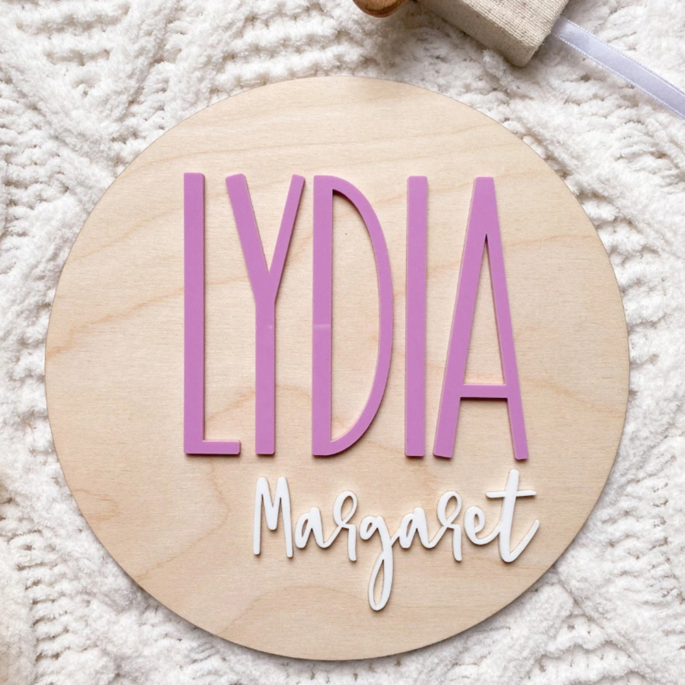 Placa de anuncio de nacimiento - Baby Nursery Baby reseña y precio