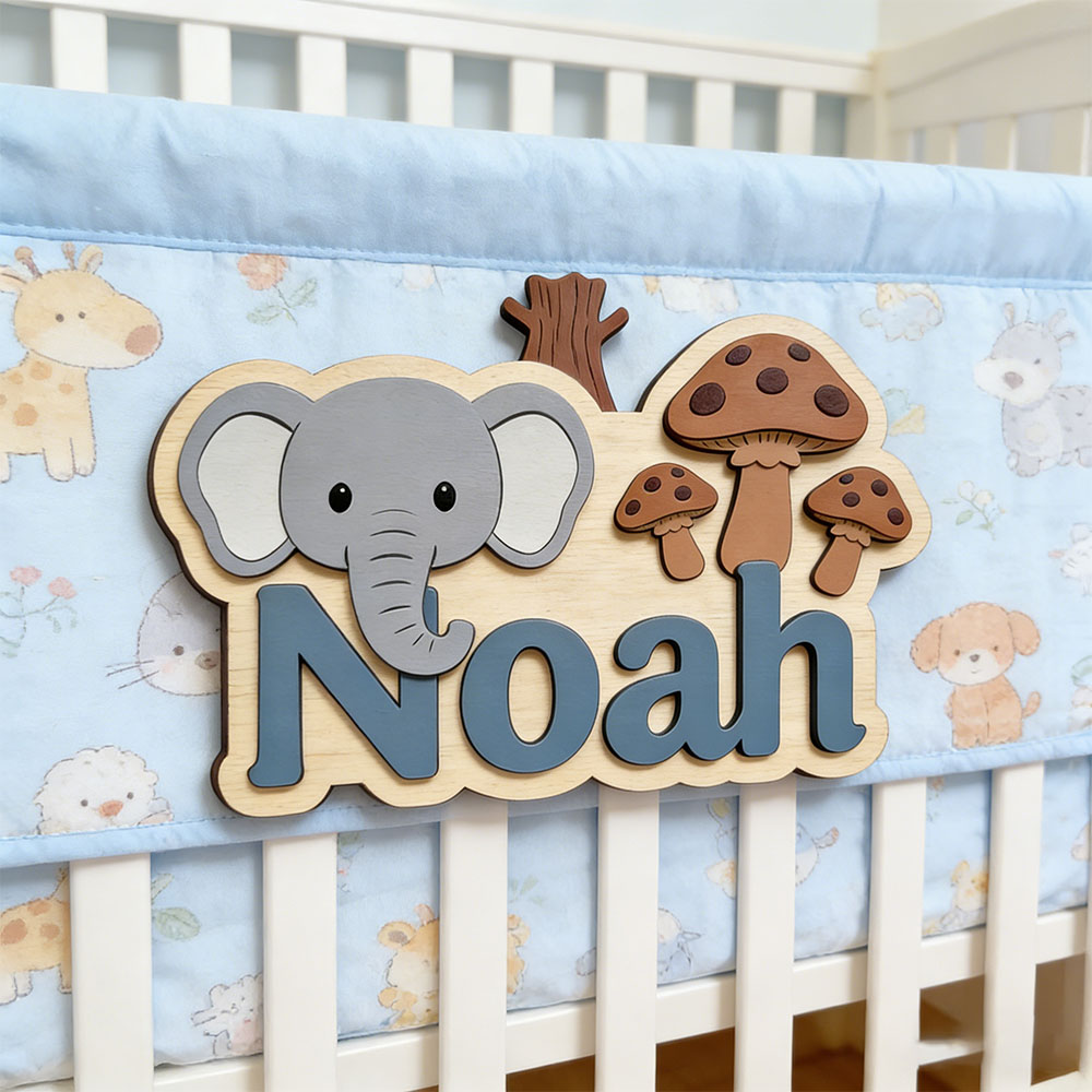 Placa de Identificación Person - Baby Nursery Forest Theme reseña y precio