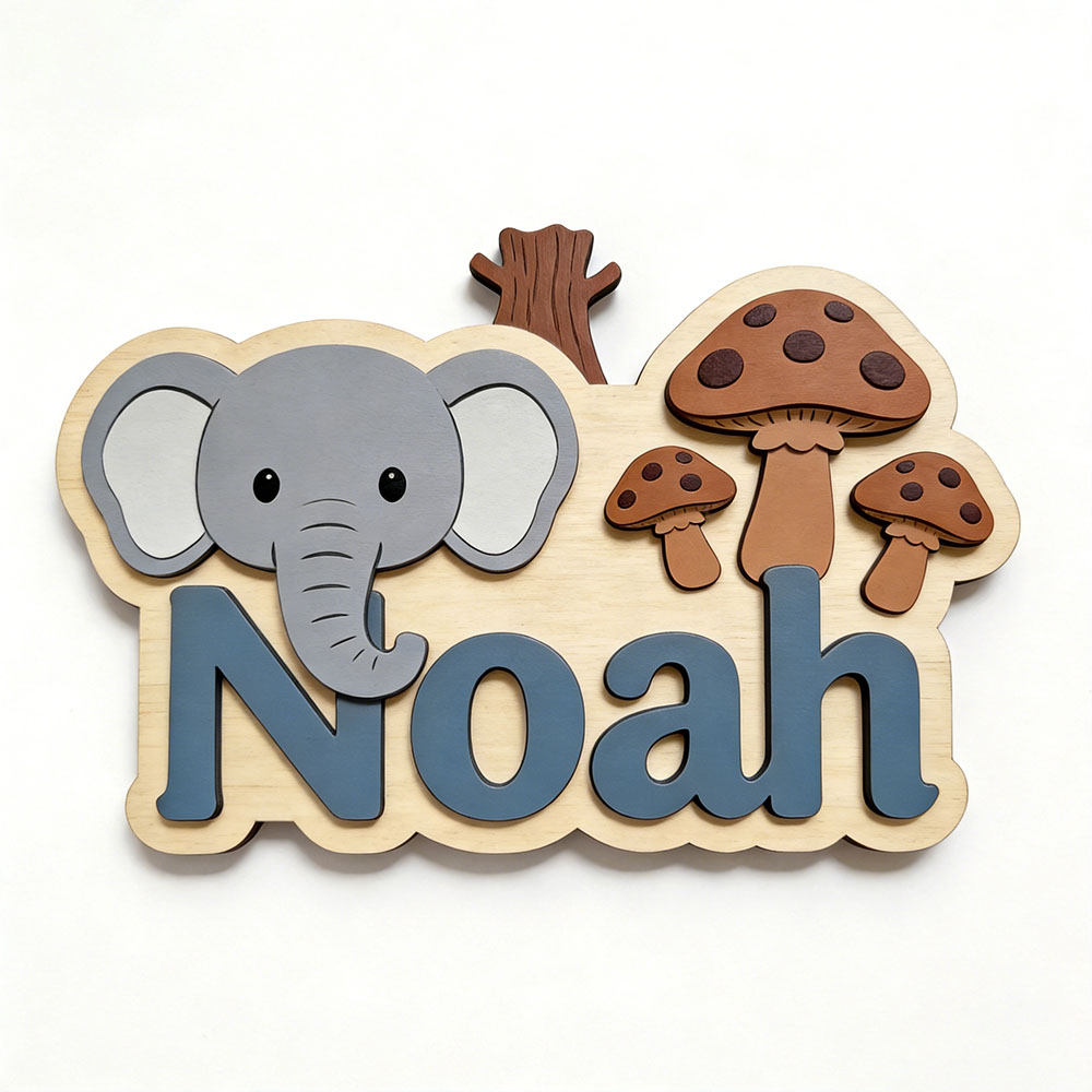 Placa de Identificación Person - Baby Nursery Forest Theme reseña y precio