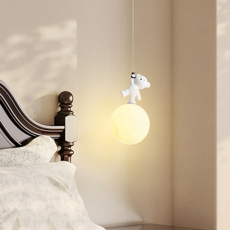 Lámpara de oso de dibujos anim - Baby Nursery Light Fixture reseña y precio
