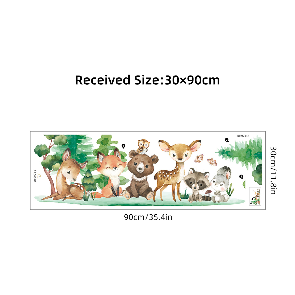 Pegatinas de pared para niños  - Baby Nursery Forest Theme reseña y precio