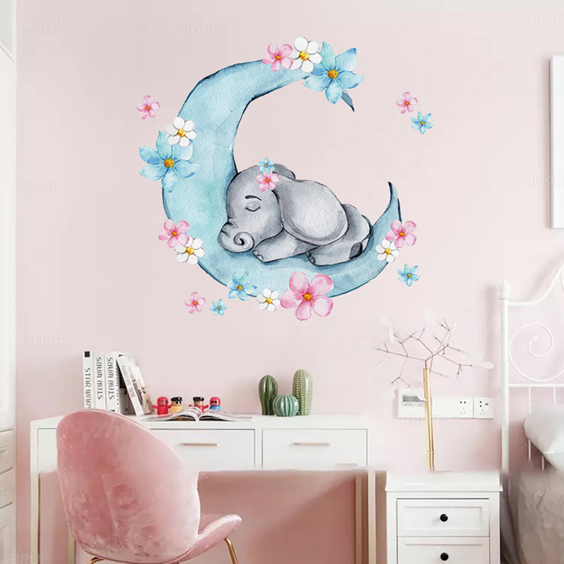 Pegatinas de pared de PVC para - Baby Nursery Elephant reseña y precio