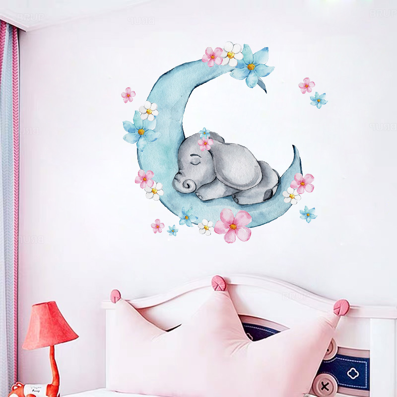 Pegatinas de pared de PVC para - Baby Nursery Elephant reseña y precio