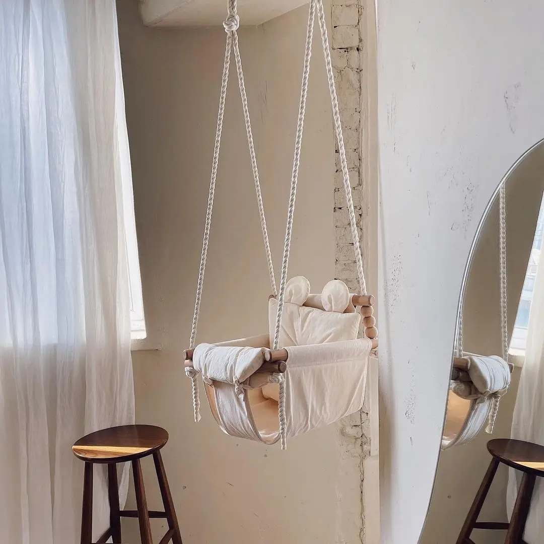 Columpio estilo Ins para bebé, - Baby Nursery Furniture reseña y precio