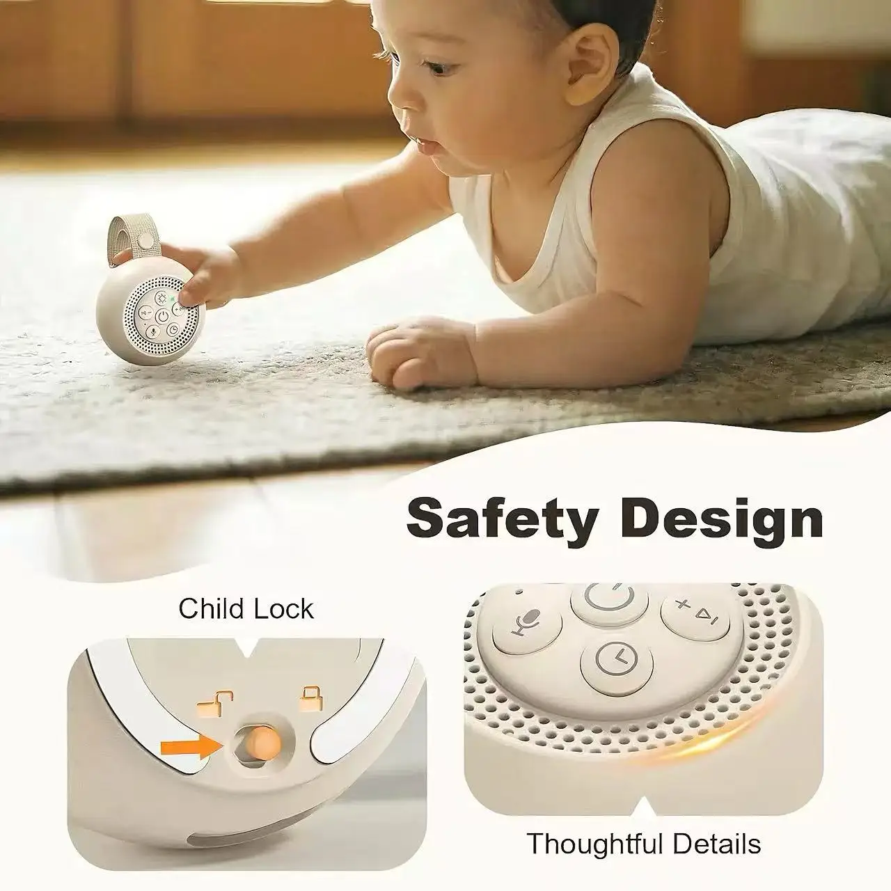 Máquina de Ruido Blanco con Lu - Baby Sound Machine White reseña y precio
