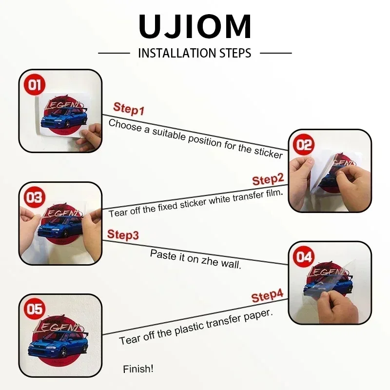 UJIOM lindo Mini archivo azul  - Baby Nursery Vinyl Wall Stickers reseña y precio