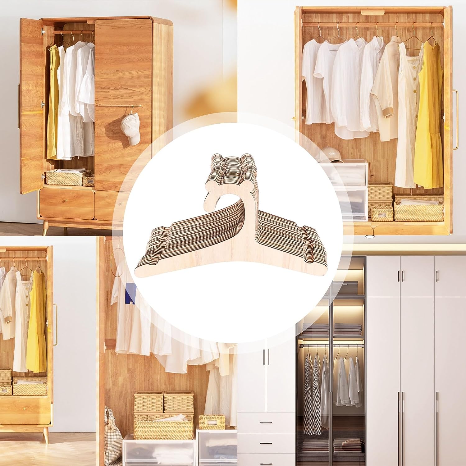 Perchero de madera para ropa d - Baby Nursery Uniform reseña y precio