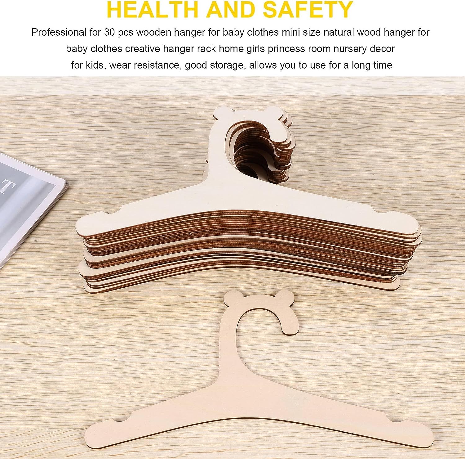 Perchero de madera para ropa d - Baby Nursery Uniform reseña y precio