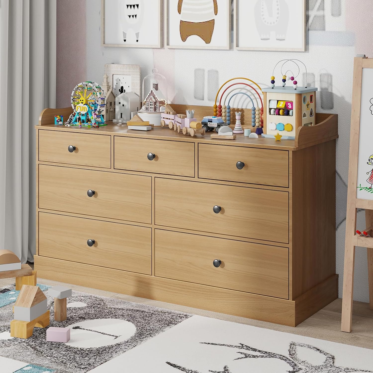 Cómoda Infantil con 7 Cajones  - Baby Nursery Chest Of Drawers reseña y precio