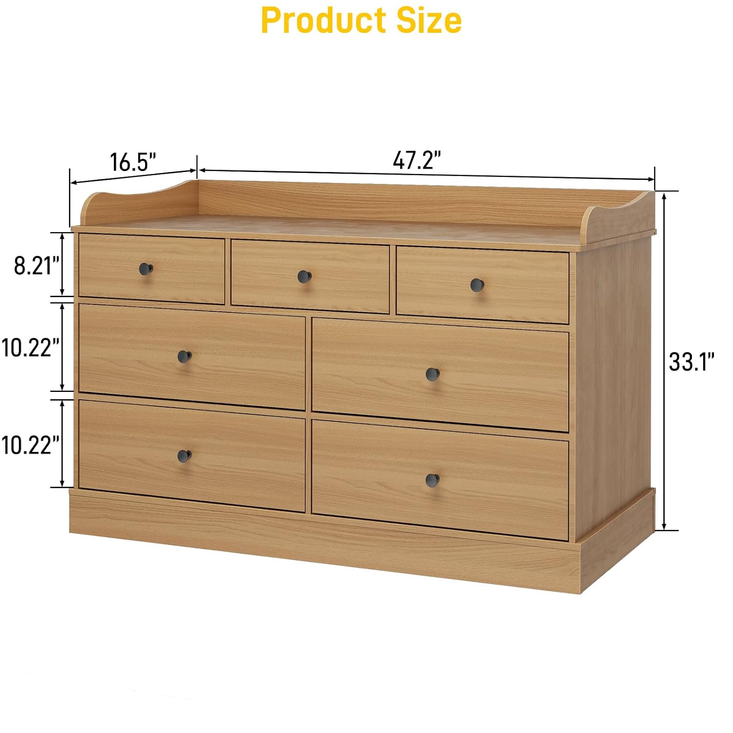 Cómoda Infantil con 7 Cajones  - Baby Nursery Chest Of Drawers reseña y precio