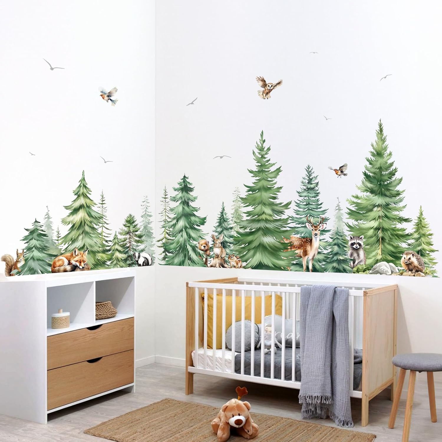 Pegatinas de pared de animales - Baby Nursery Labels reseña y precio