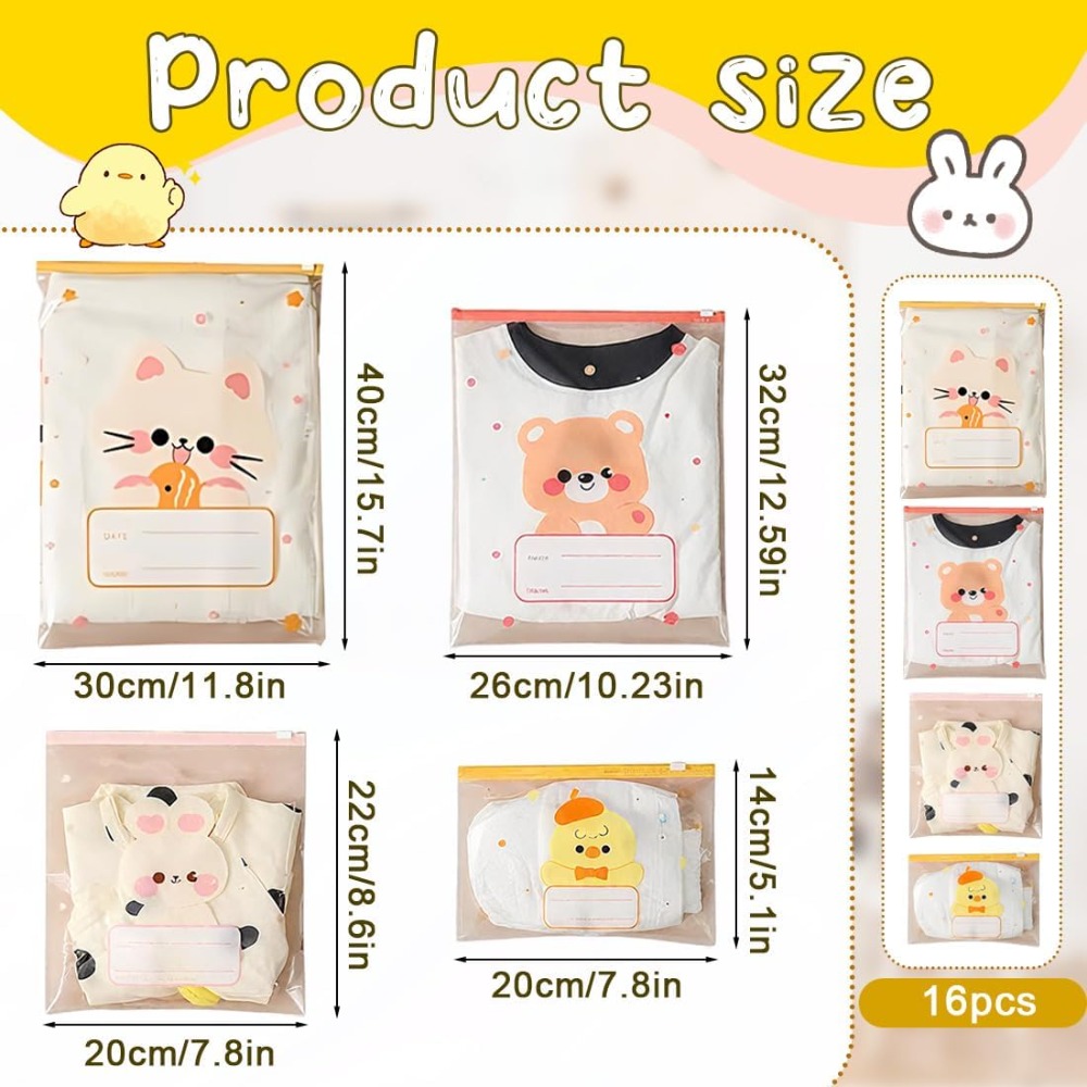 Juego de 5 Bolsas de Almacenam - Baby Nursery Uniform reseña y precio