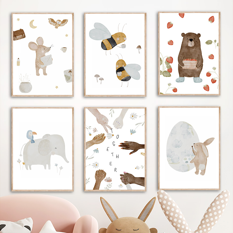 Pósteres y cuadros de animales - Baby Nursery Elephant reseña y precio