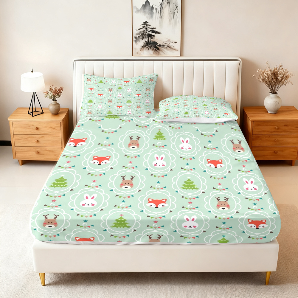 Juego de Ropa de Cama de Tres  - Baby Nursery Forest Theme reseña y precio