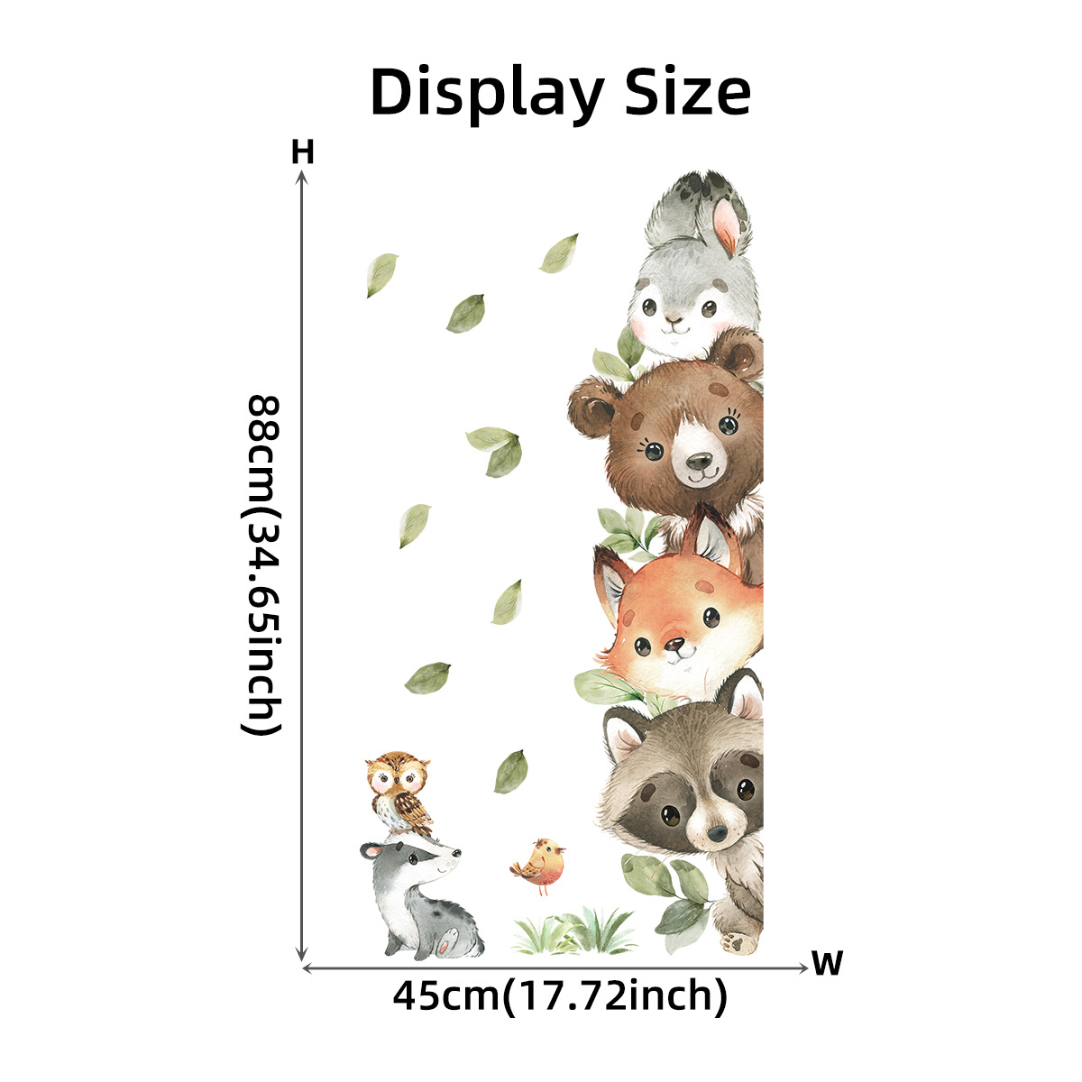 Pegatinas de pared para niños  - Baby Nursery Forest Theme reseña y precio