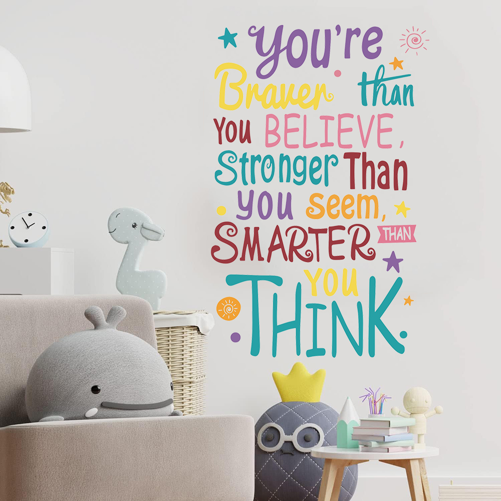 Pegatinas de pared con eslogan - Baby Nursery Quotes reseña y precio