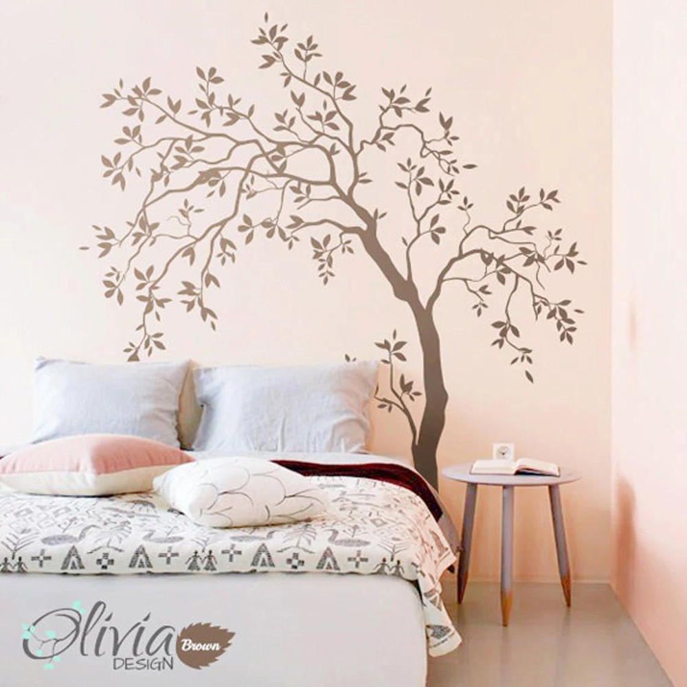 Adhesivo de pared de árbol gra - Baby Nursery Labels reseña y precio