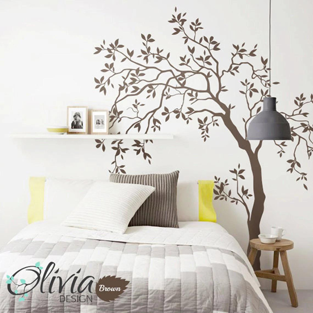 Adhesivo de pared de árbol gra - Baby Nursery Labels reseña y precio