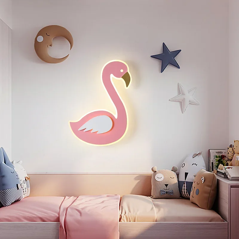 Lámpara de pared LED Flamingo, - Baby Nursery Light Fixture reseña y precio