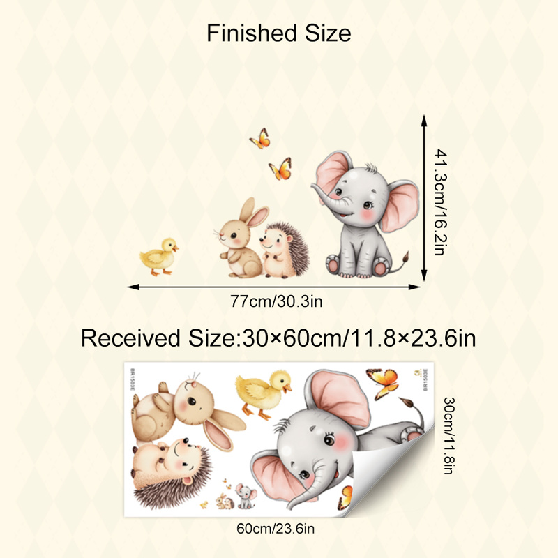 Adhesivo de pared de animales  - Baby Nursery Labels reseña y precio