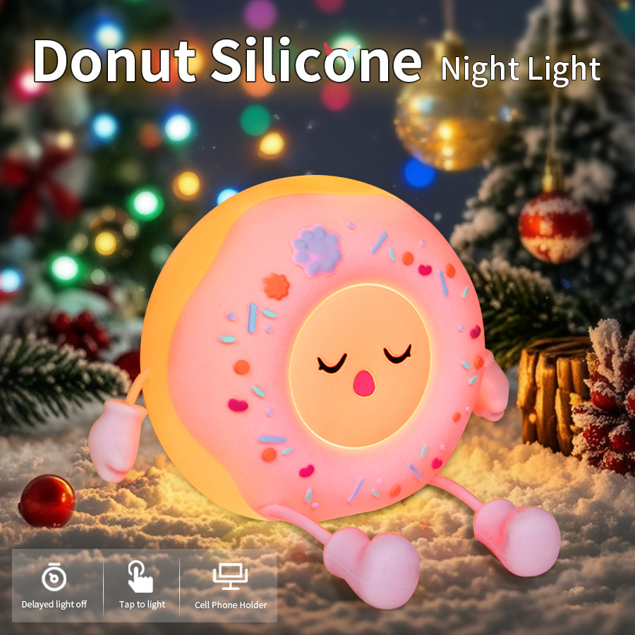 Donut-luz Led nocturna de sili - Baby Nursery Table Lamp reseña y precio