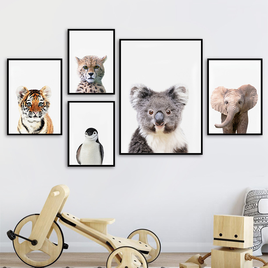 Láminas Decorativas de Animale - Baby Zoo Nursery reseña y precio