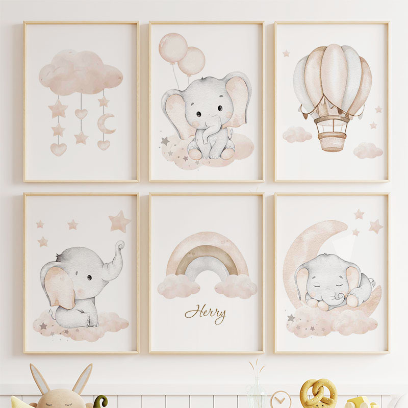 Lindo elefante globo caliente  - Baby Nursery Elephant reseña y precio
