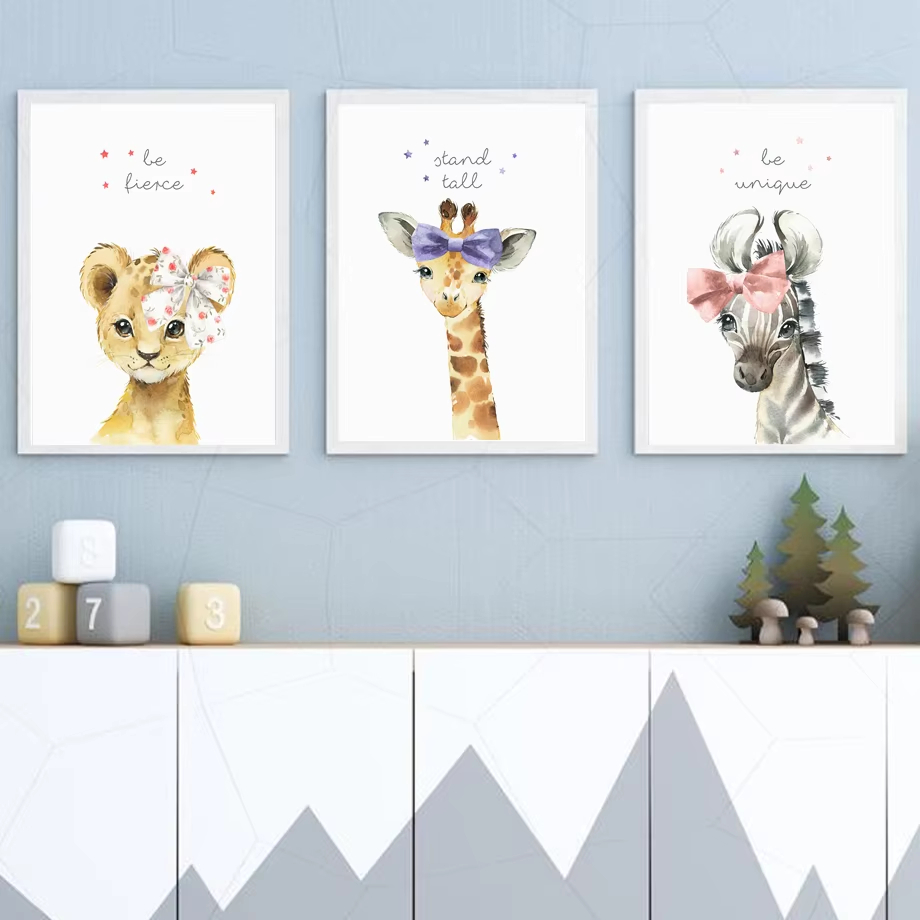 León, cebra, jirafa, elefante, - Baby Nursery Elephant reseña y precio