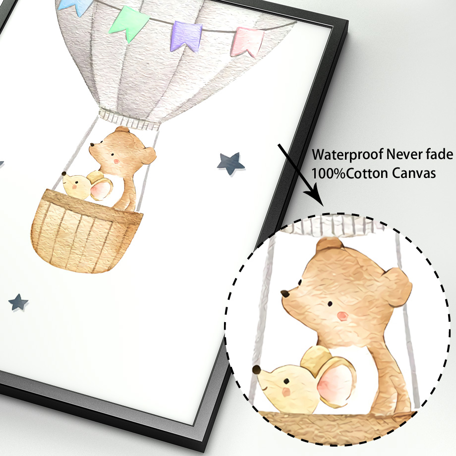 Elefante, conejo, oso, globo,  - Baby Nursery Elephant reseña y precio