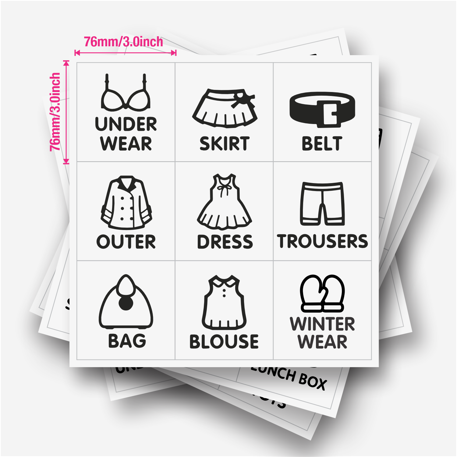 9 etiquetas/hoja, etiquetas or - Closet Organizer Baby reseña y precio