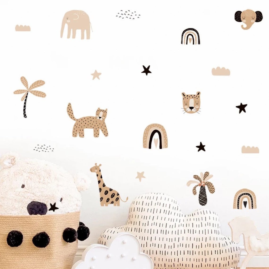 Pegatinas de Pared de Estilo B - Baby Nursery Labels reseña y precio